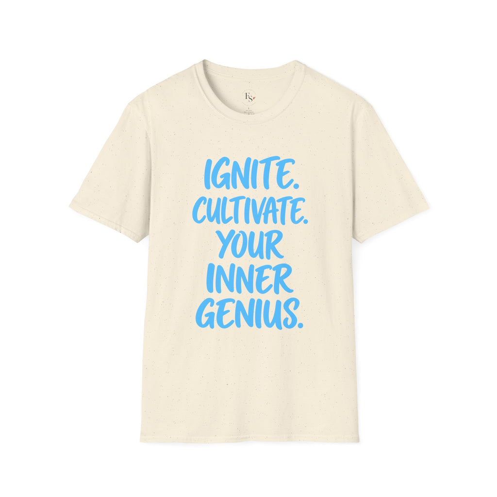 Inspirational Graphic T-Shirt — "Ignite. Cultivate. Your Inner Genius."