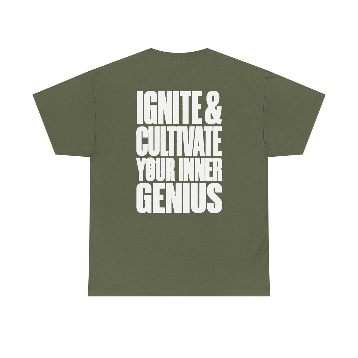 Motivational T-Shirt — ICYIG Front / "Ignite & Cultivate Your Inner Genius"