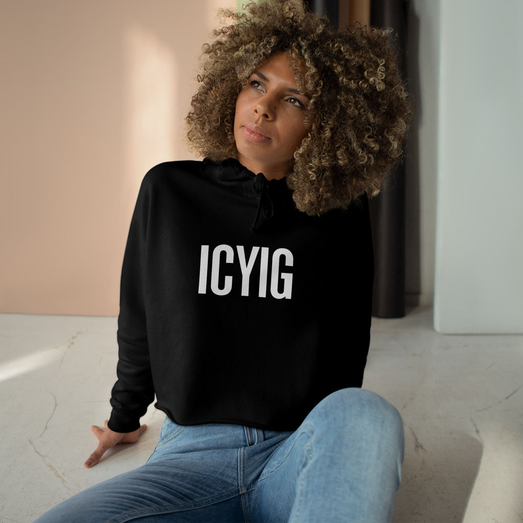 ICYIG Cropped Hoodie — "Ignite. Cultivate. Your Inner Genius."