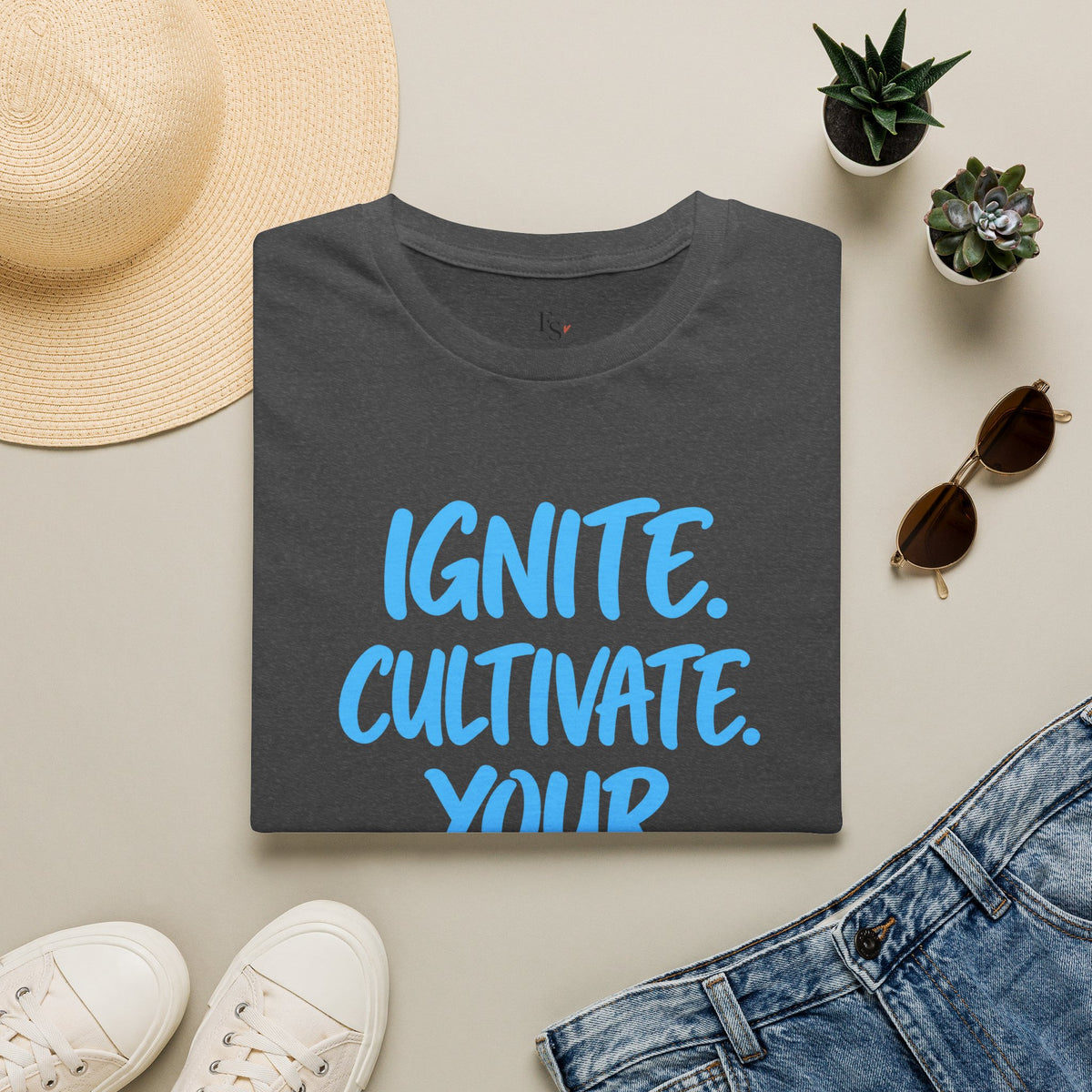 Inspirational Graphic T-Shirt — "Ignite. Cultivate. Your Inner Genius."