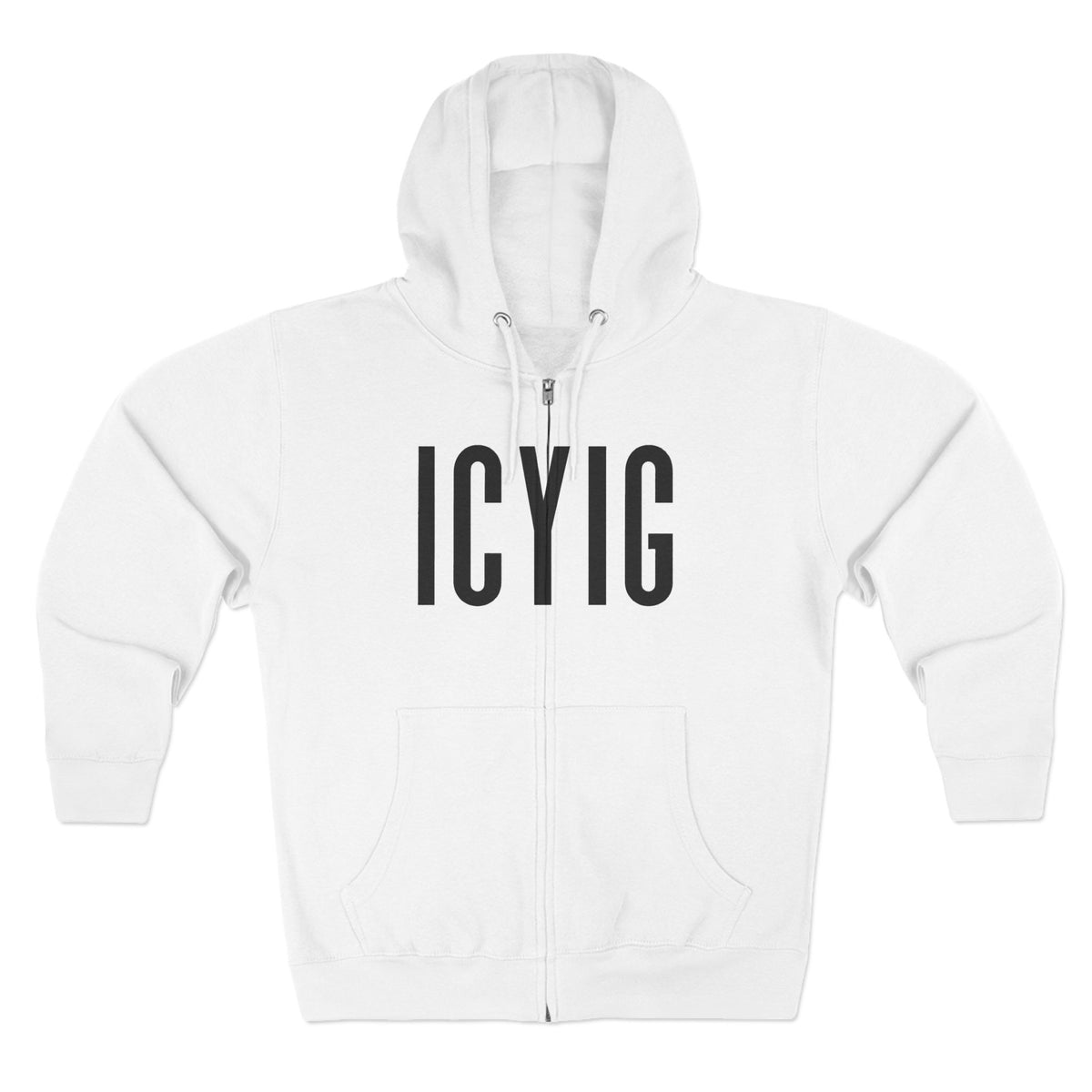 Zip Hoodie — ICYIG Front Logo with "Ignite & Cultivate Your Inner Genius" Back