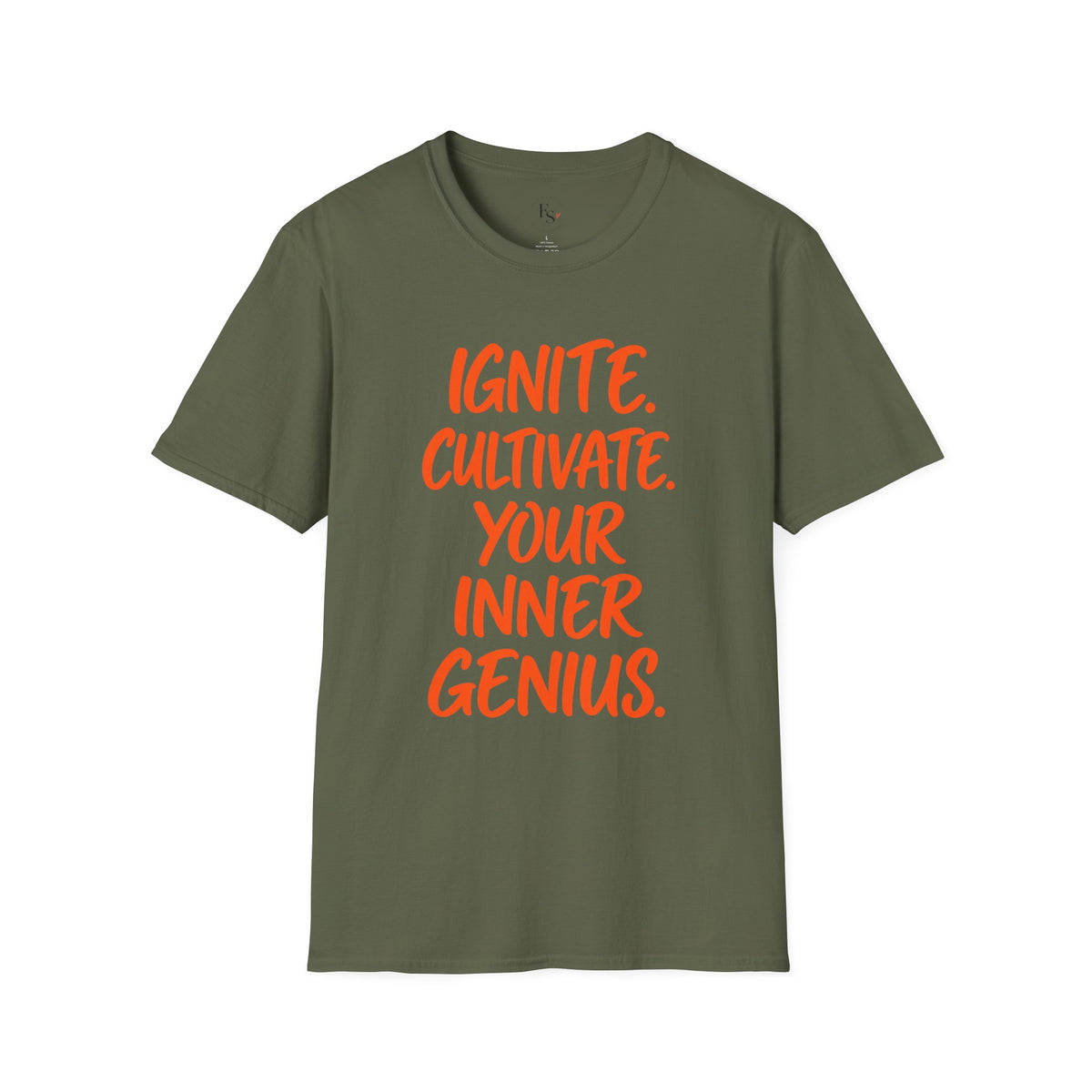 Inspirational Graphic T-Shirt — "Ignite. Cultivate. Your Inner Genius."