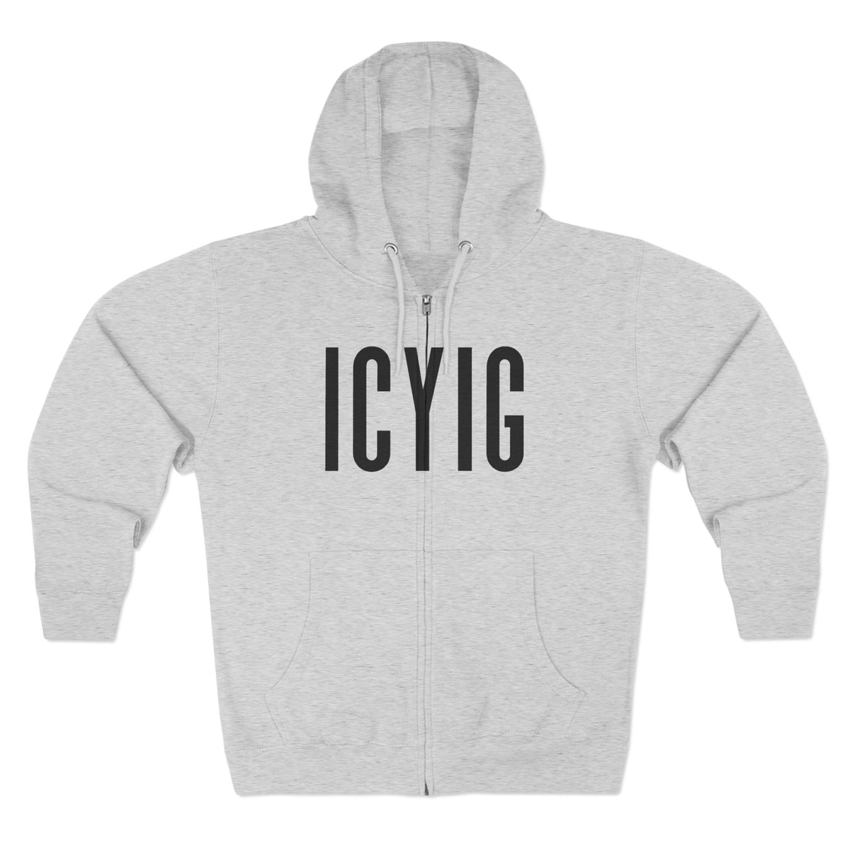 Zip Hoodie — ICYIG Front Logo with "Ignite & Cultivate Your Inner Genius" Back
