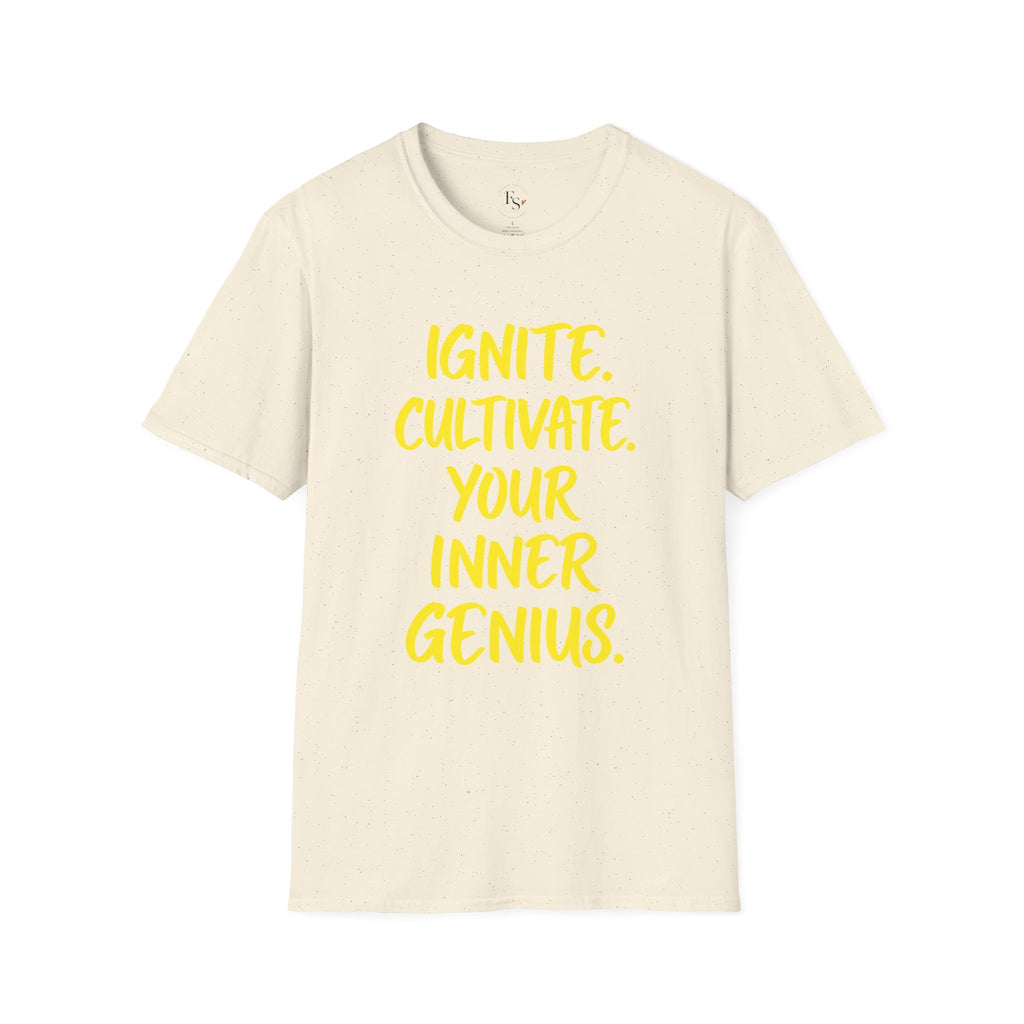 Inspirational Graphic T-Shirt — "Ignite. Cultivate. Your Inner Genius."