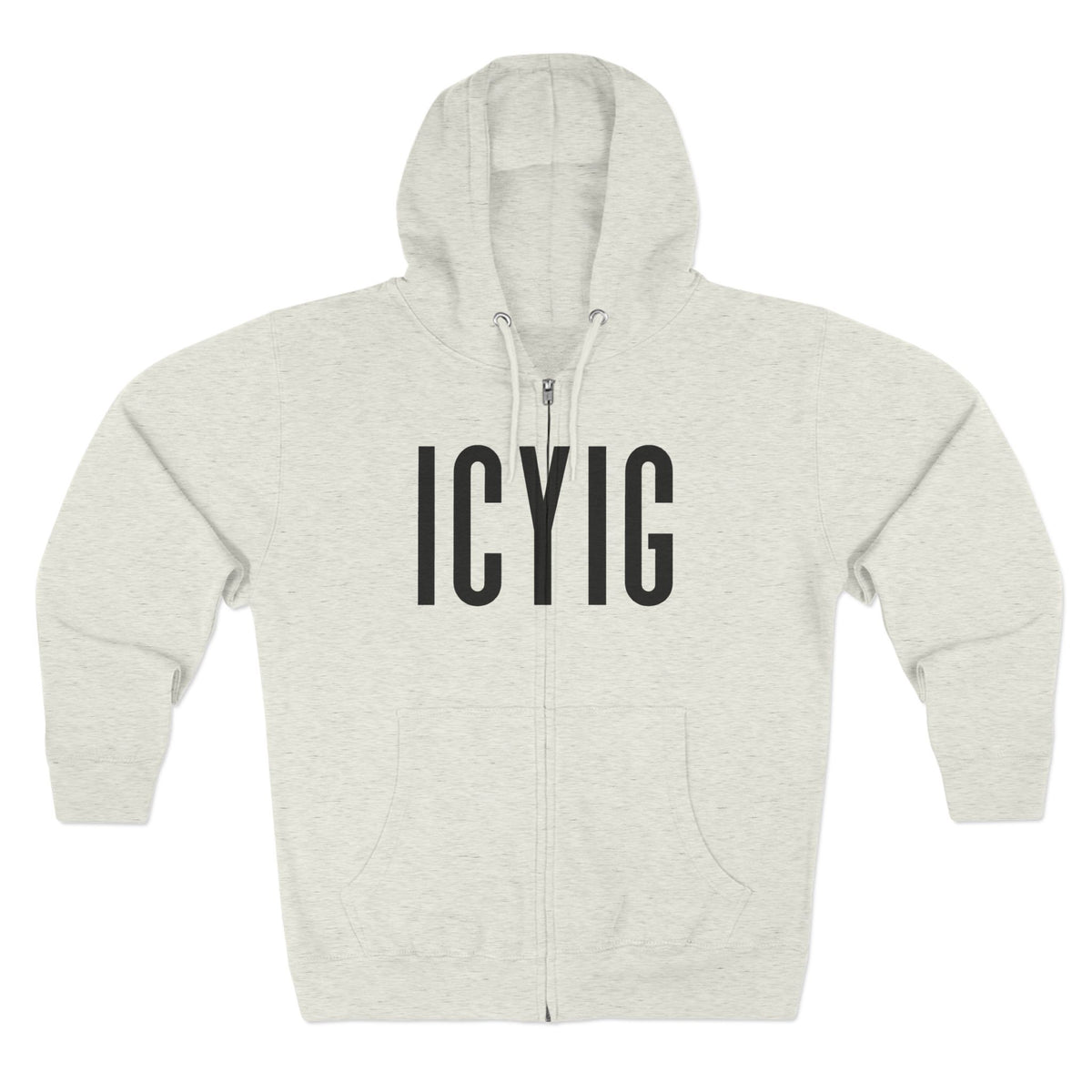 Zip Hoodie — ICYIG Front Logo with "Ignite & Cultivate Your Inner Genius" Back