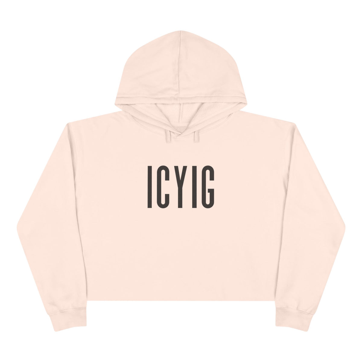 ICYIG Cropped Hoodie — "Ignite. Cultivate. Your Inner Genius."