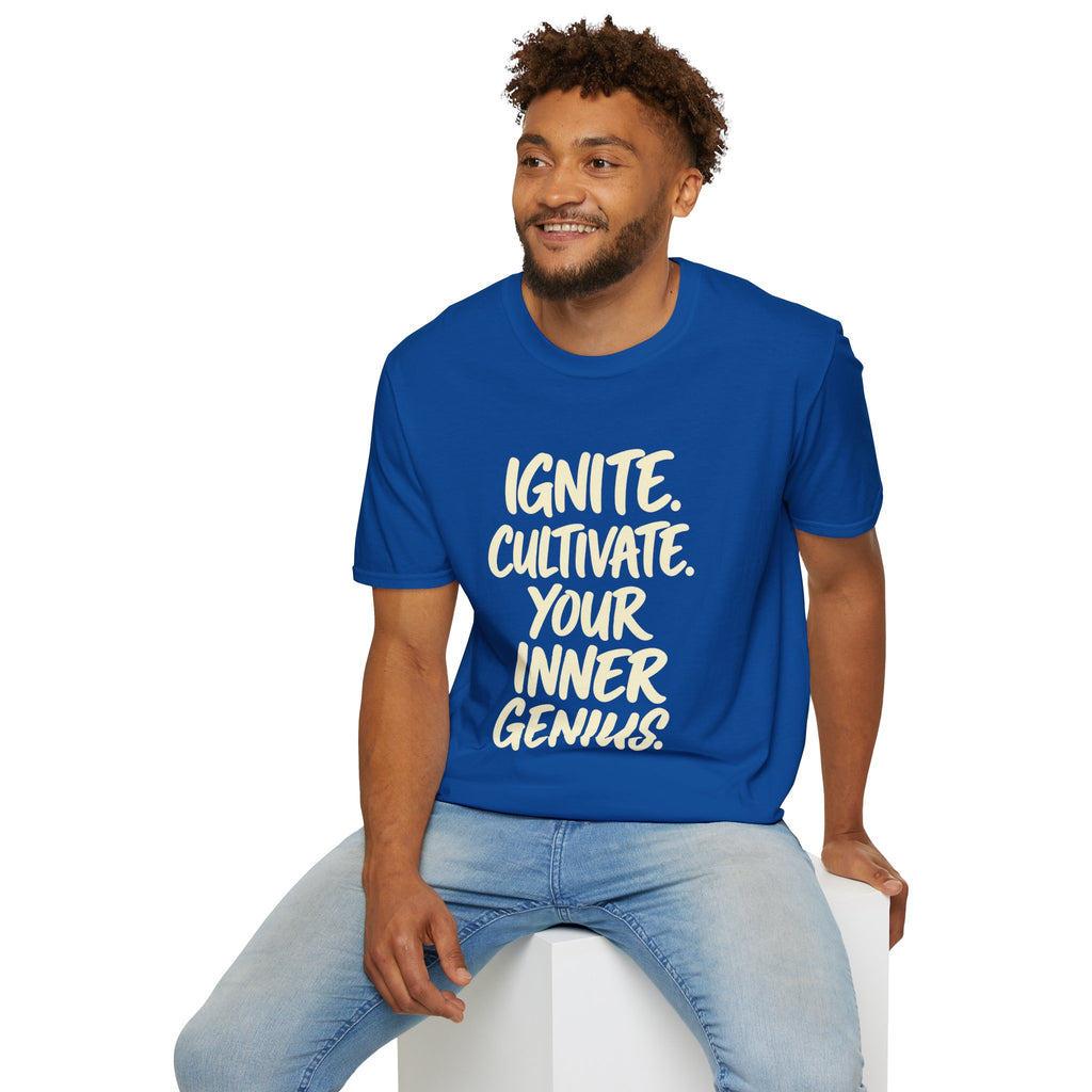 Inspirational Graphic T-Shirt — "Ignite. Cultivate. Your Inner Genius."