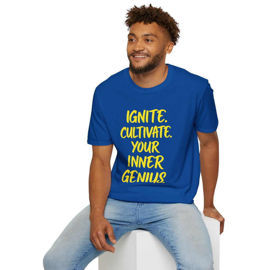 Inspirational Graphic T-Shirt — "Ignite. Cultivate. Your Inner Genius."
