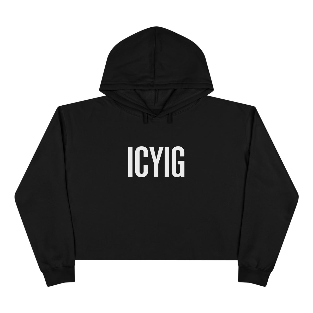 ICYIG Cropped Hoodie — "Ignite. Cultivate. Your Inner Genius."