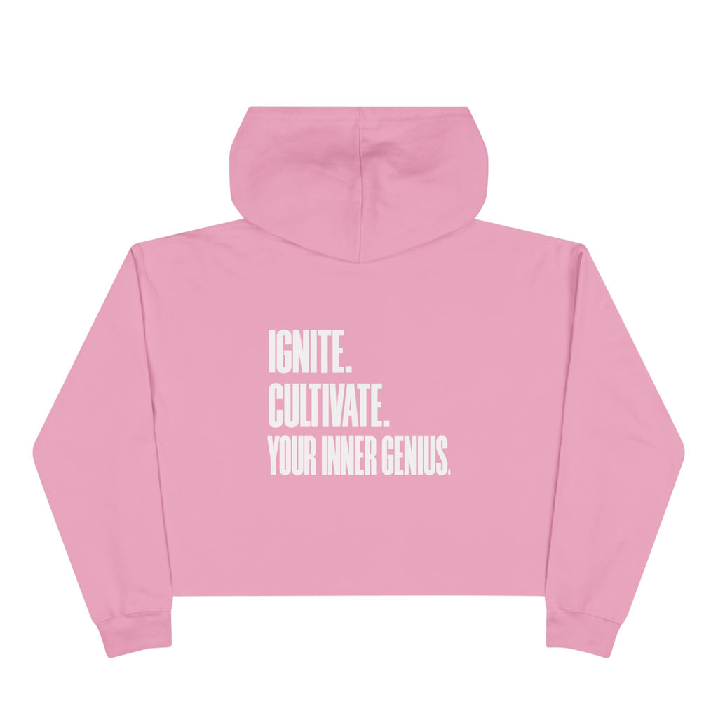 ICYIG Cropped Hoodie — "Ignite. Cultivate. Your Inner Genius."