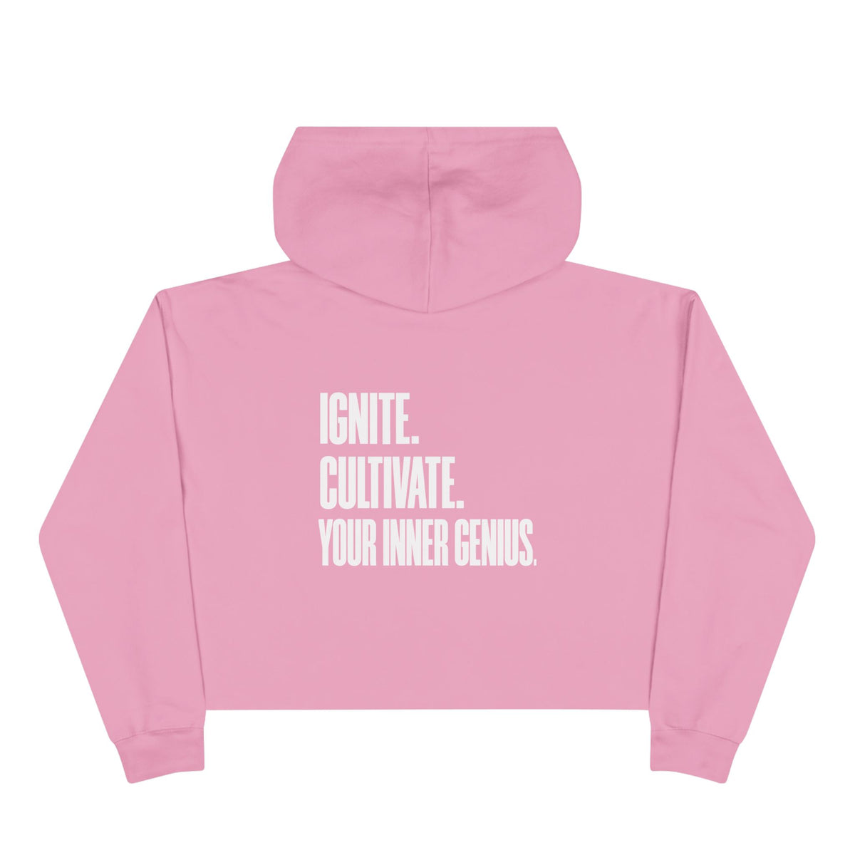 ICYIG Cropped Hoodie — "Ignite. Cultivate. Your Inner Genius."