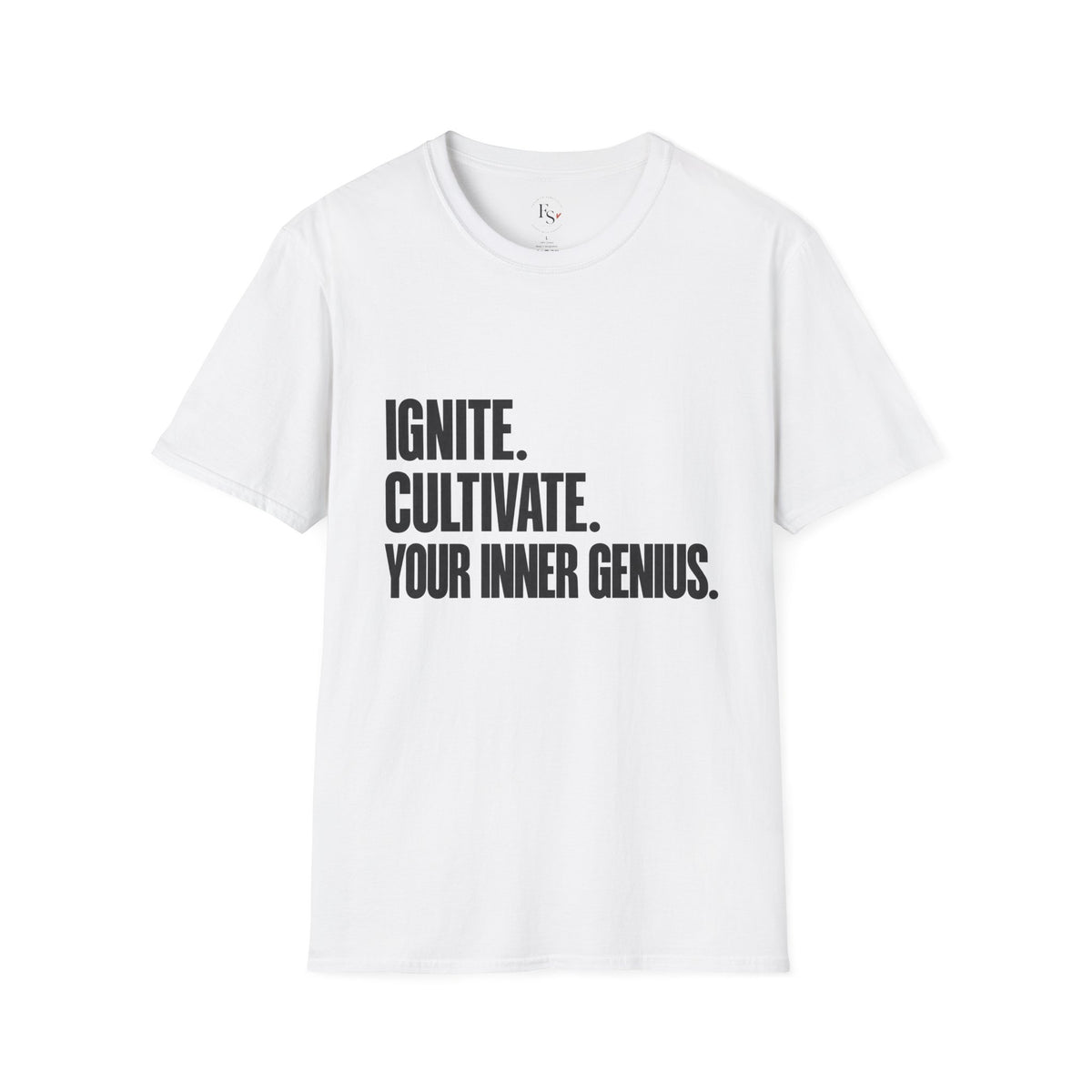 Motivational T-Shirt — Ignite. Cultivate. Your Inner Genius.