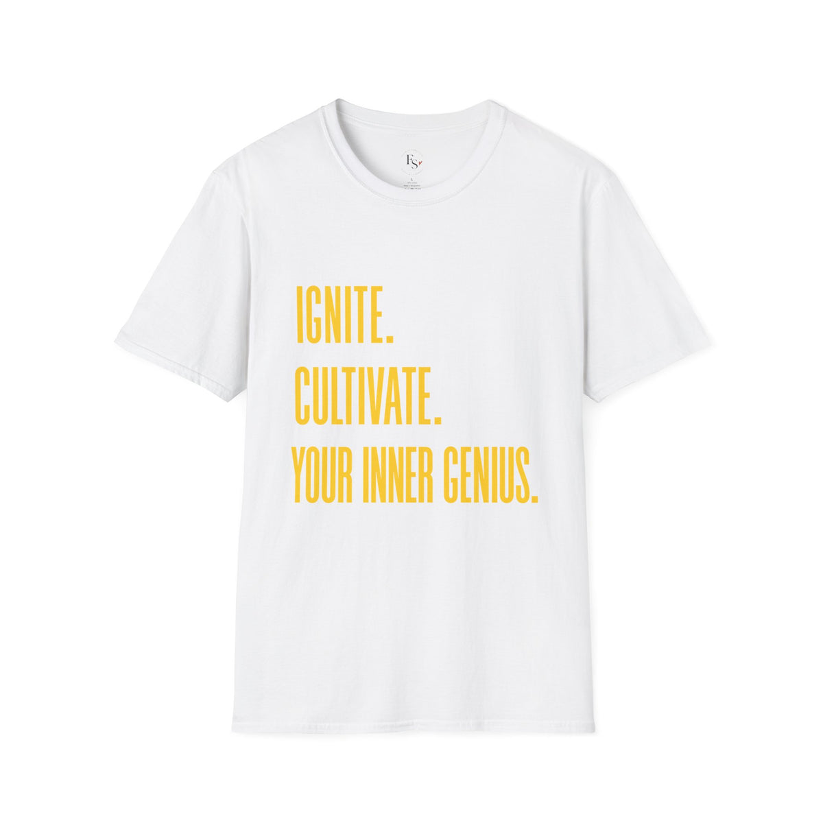 Motivational T-Shirt — Ignite. Cultivate. Your Inner Genius.