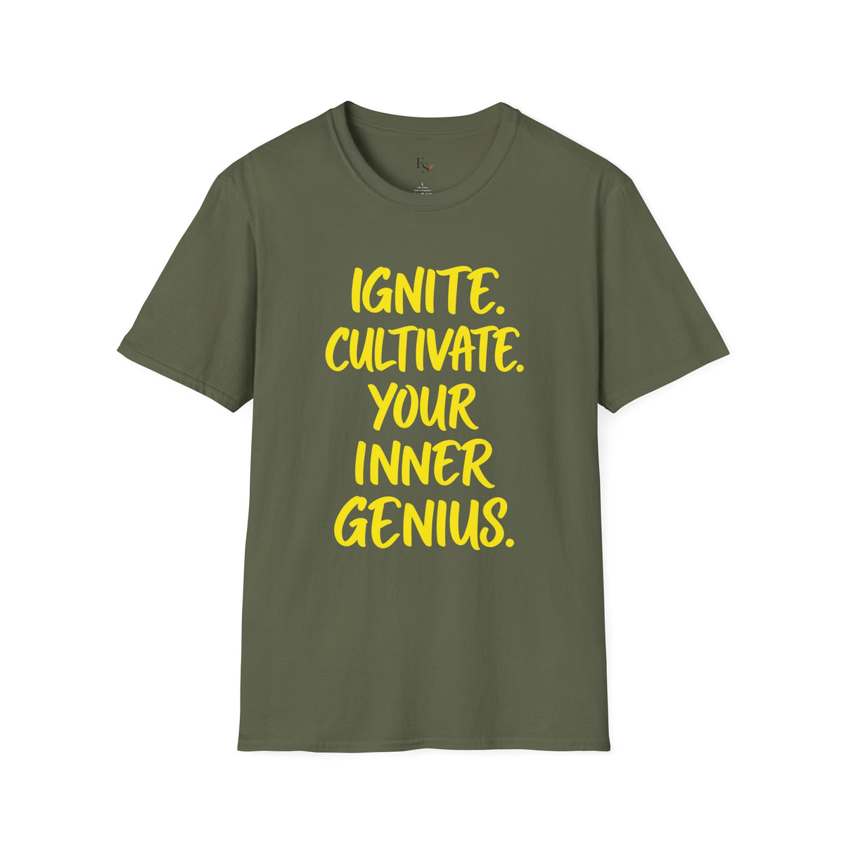 Inspirational Graphic T-Shirt — "Ignite. Cultivate. Your Inner Genius."