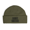 Favorite Substitute Cuff Beanie -- Embroidered