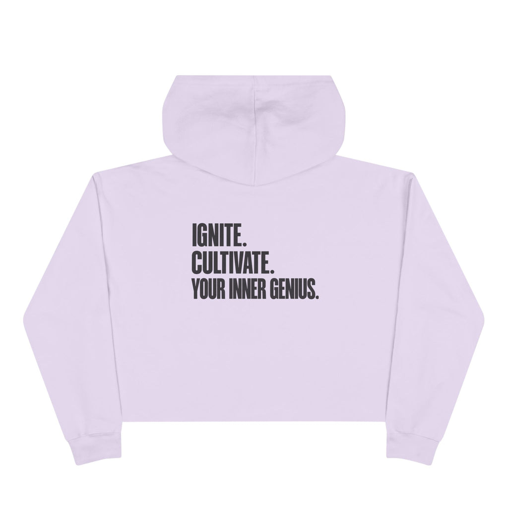 ICYIG Cropped Hoodie — "Ignite. Cultivate. Your Inner Genius."
