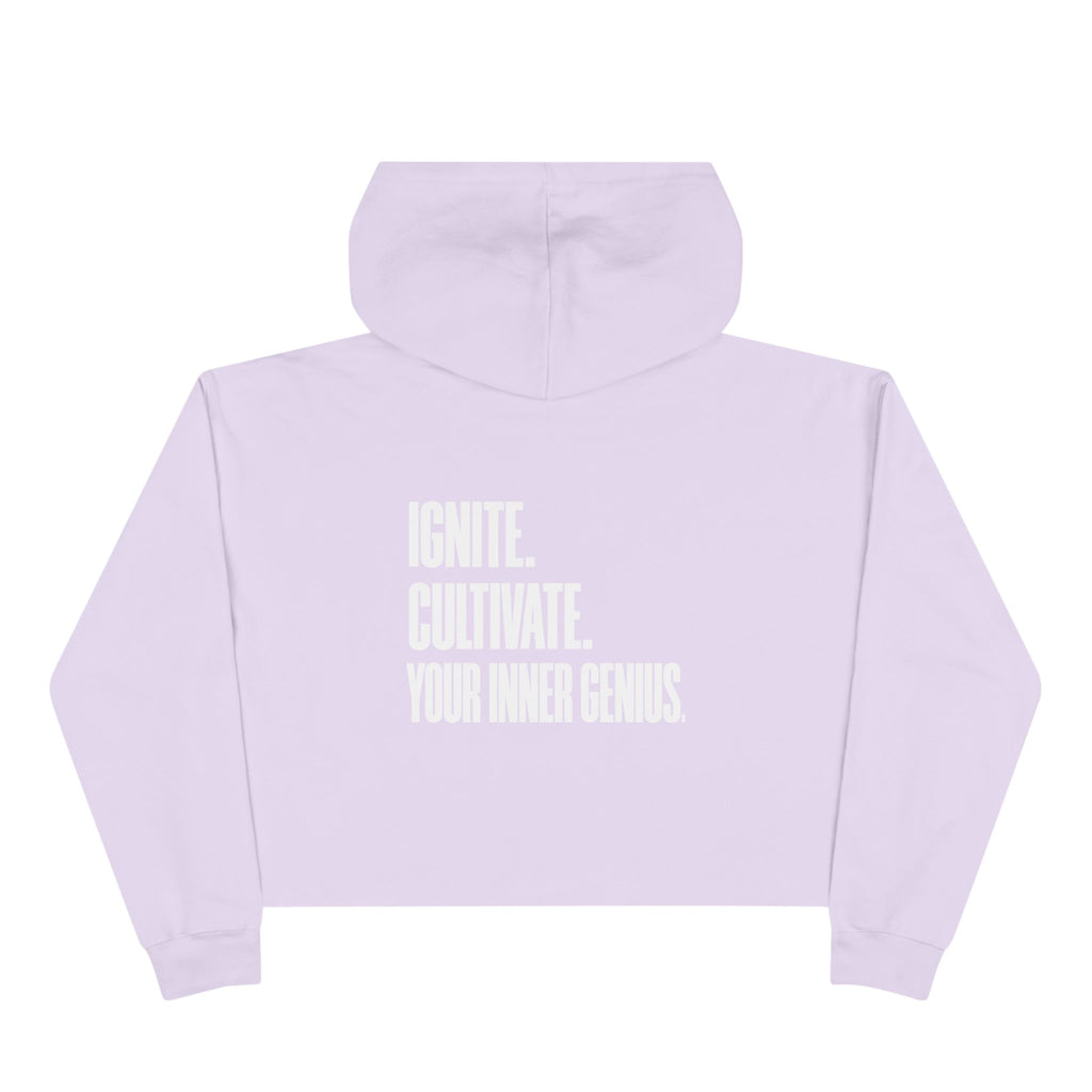 ICYIG Cropped Hoodie — "Ignite. Cultivate. Your Inner Genius."