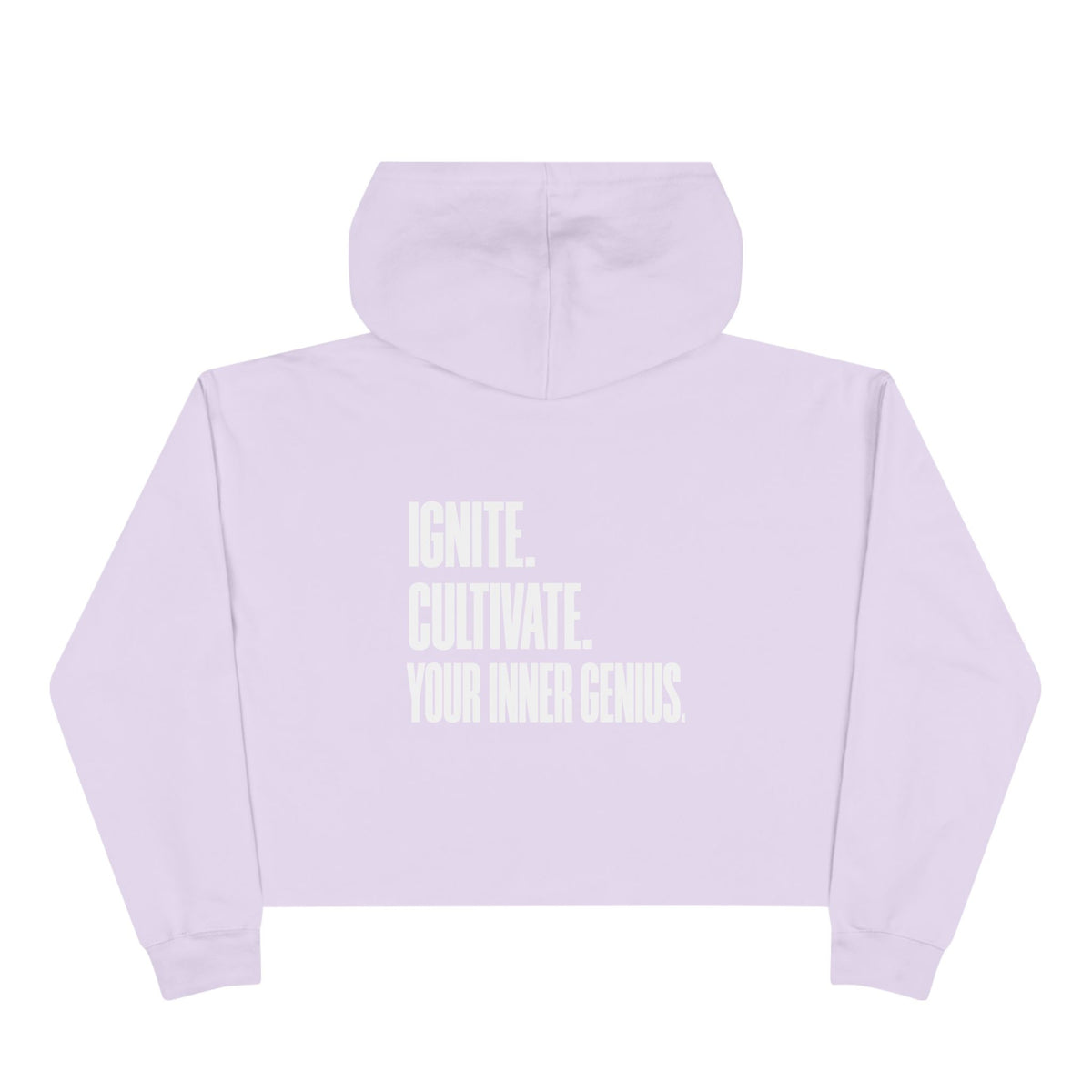 ICYIG Cropped Hoodie — "Ignite. Cultivate. Your Inner Genius."