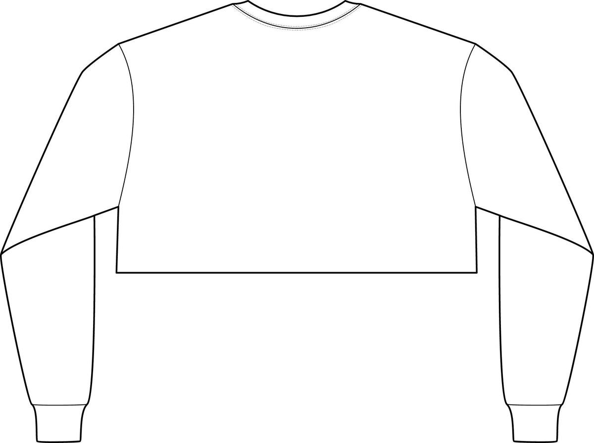 Motivational Crop Long Sleeve Tee — "Ignite. Cultivate. Your Inner Genius."