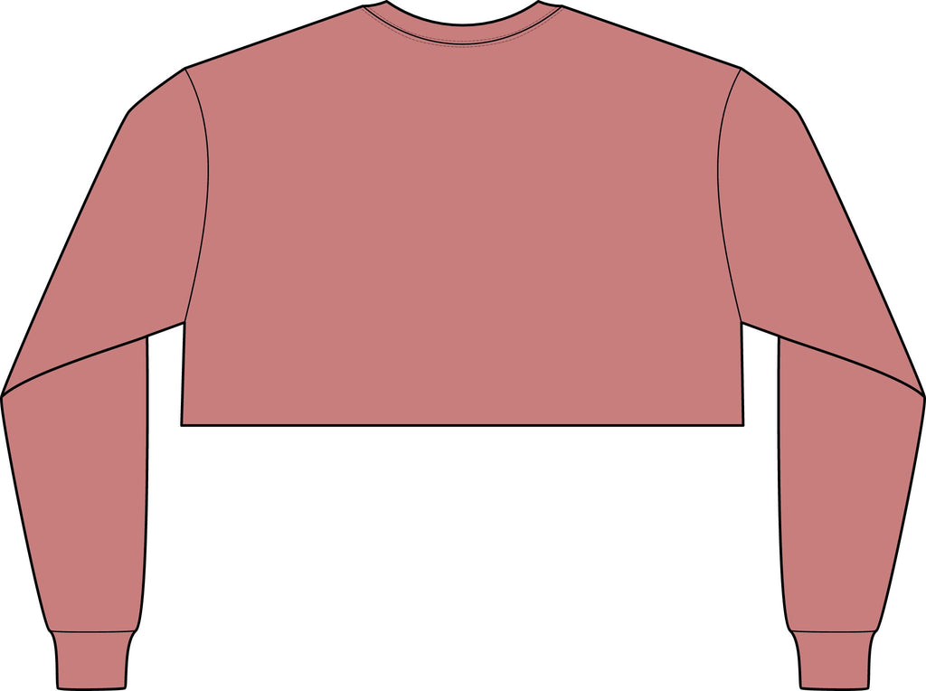 Motivational Crop Long Sleeve Tee — "Ignite. Cultivate. Your Inner Genius."