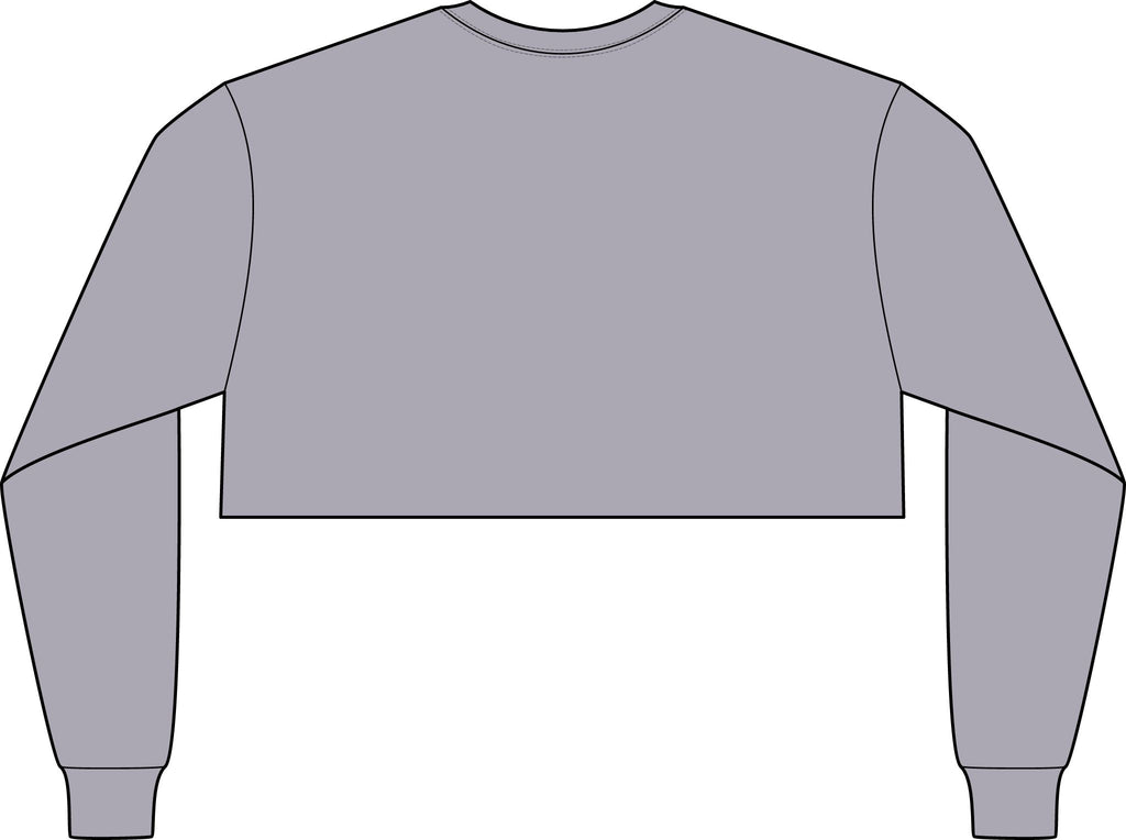 Motivational Crop Long Sleeve Tee — "Ignite. Cultivate. Your Inner Genius."