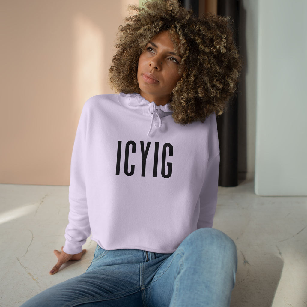 ICYIG Cropped Hoodie — "Ignite. Cultivate. Your Inner Genius."