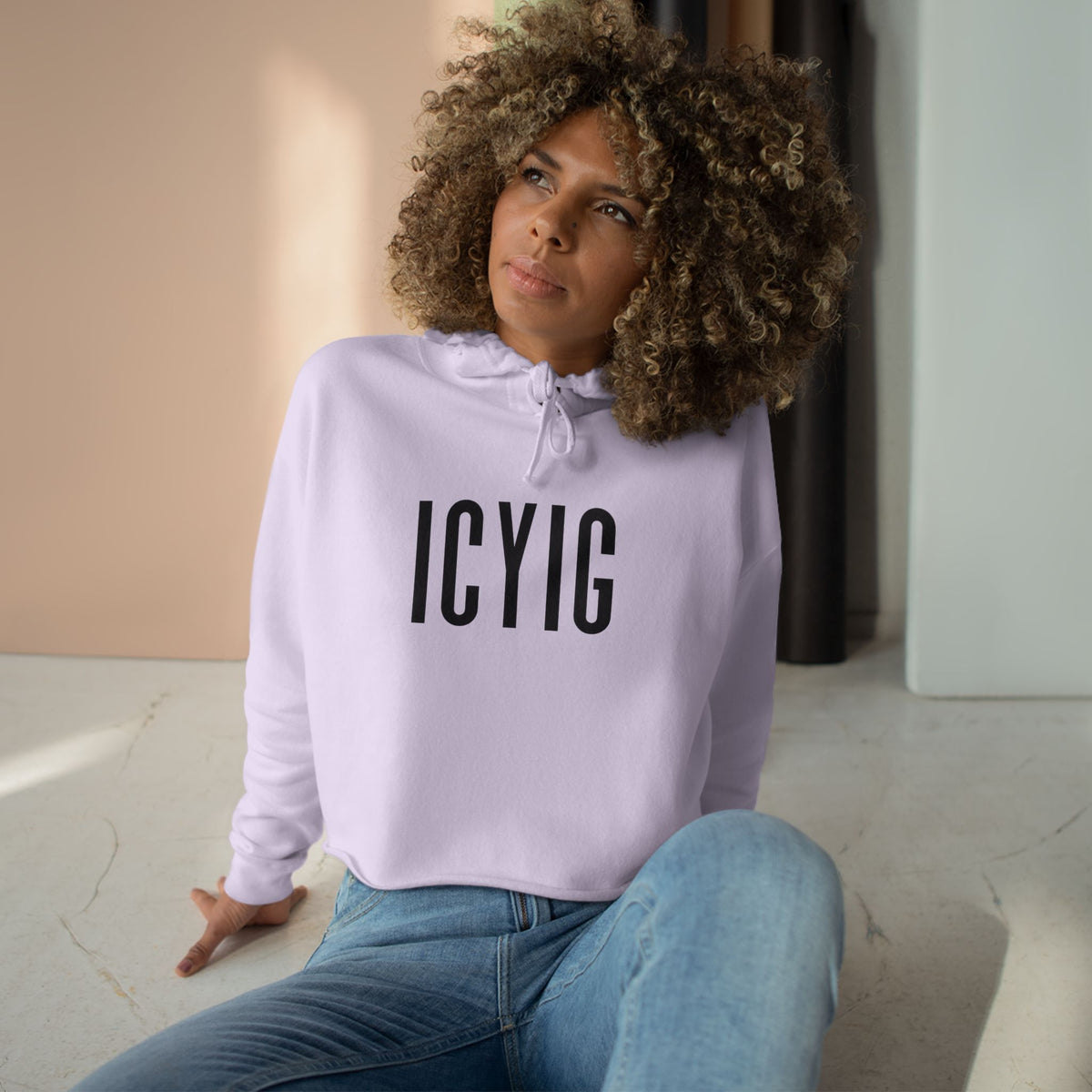 ICYIG Cropped Hoodie — "Ignite. Cultivate. Your Inner Genius."