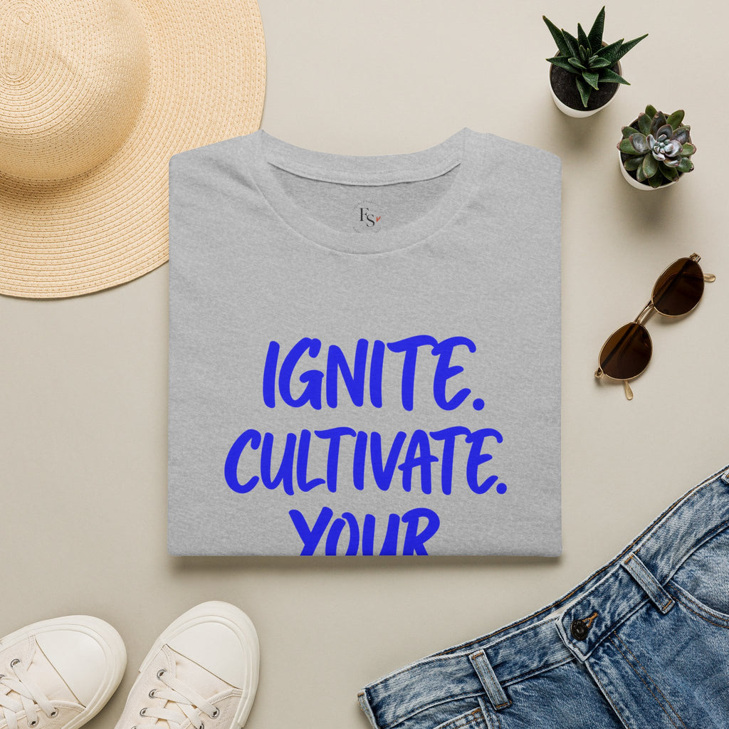 Inspirational Graphic T-Shirt — "Ignite. Cultivate. Your Inner Genius."