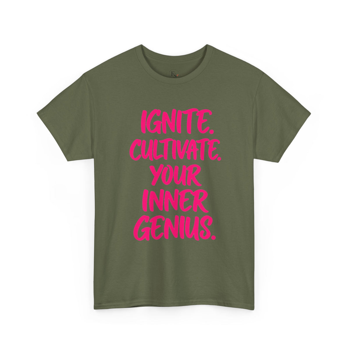 Inspirational Graphic T-Shirt — "Ignite. Cultivate. Your Inner Genius."