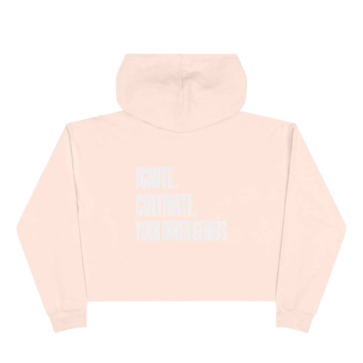 ICYIG Cropped Hoodie — "Ignite. Cultivate. Your Inner Genius."