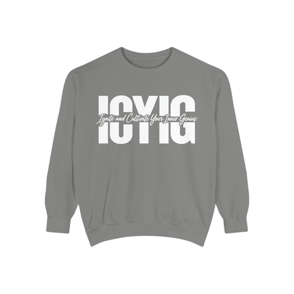 Graphic Crewneck Sweatshirt — Ignite and Cultivate Your Inner Genius