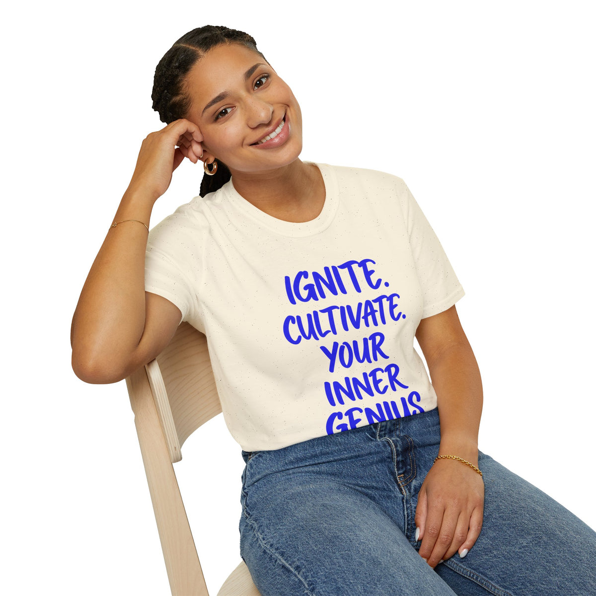 Inspirational Graphic T-Shirt — "Ignite. Cultivate. Your Inner Genius."