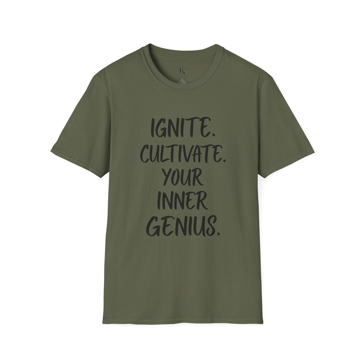 Inspirational Graphic T-Shirt — "Ignite. Cultivate. Your Inner Genius."