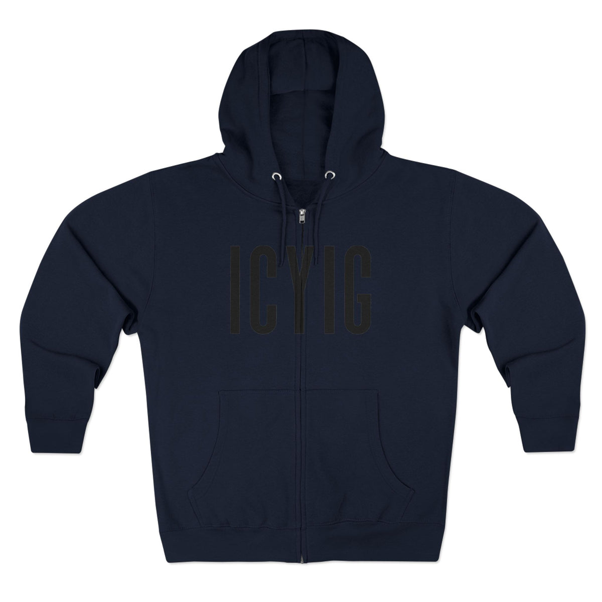 Zip Hoodie — ICYIG Front Logo with "Ignite & Cultivate Your Inner Genius" Back