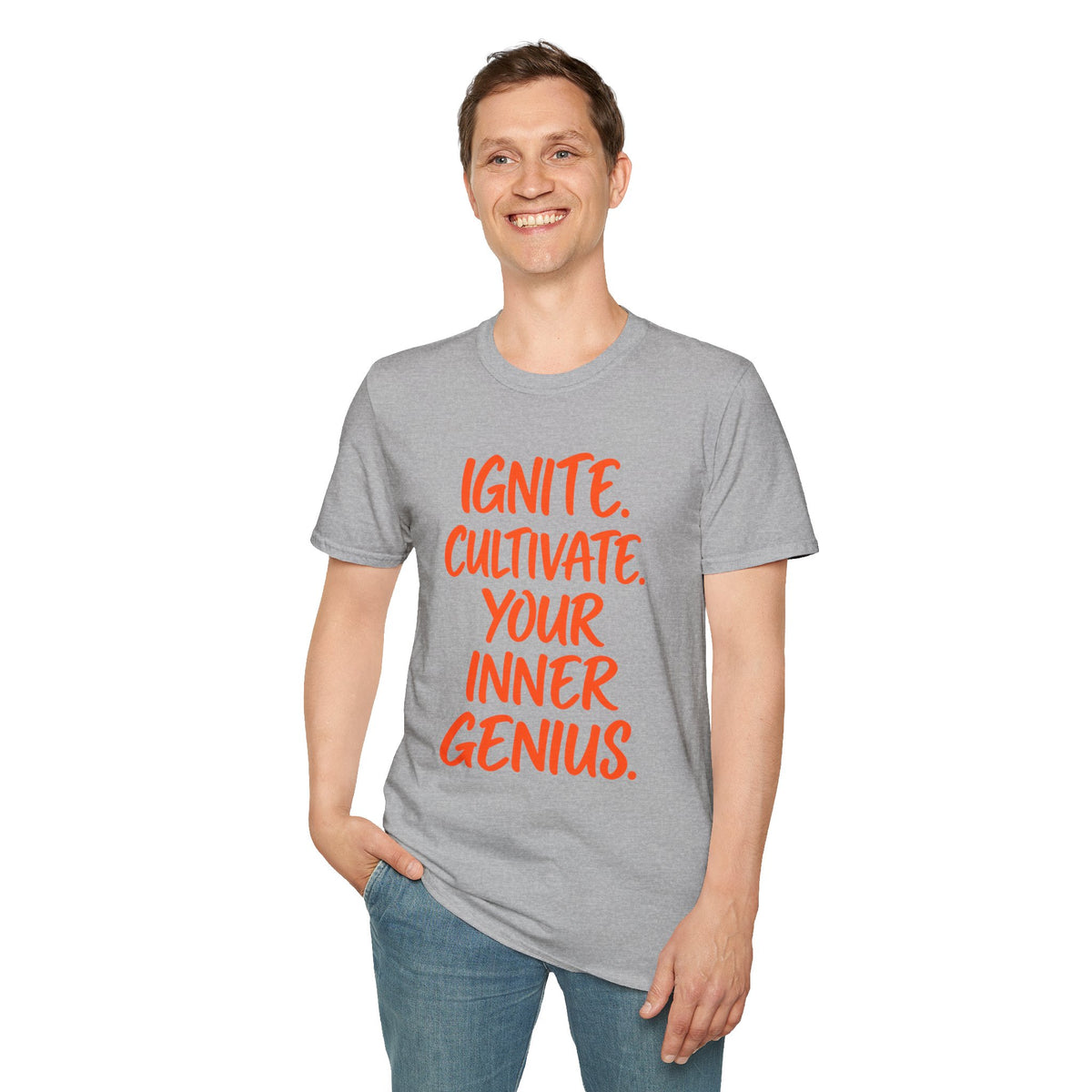 Inspirational Graphic T-Shirt — "Ignite. Cultivate. Your Inner Genius."