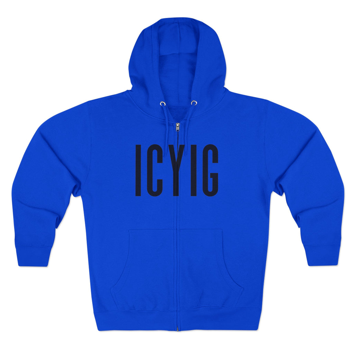 Zip Hoodie — ICYIG Front Logo with "Ignite & Cultivate Your Inner Genius" Back