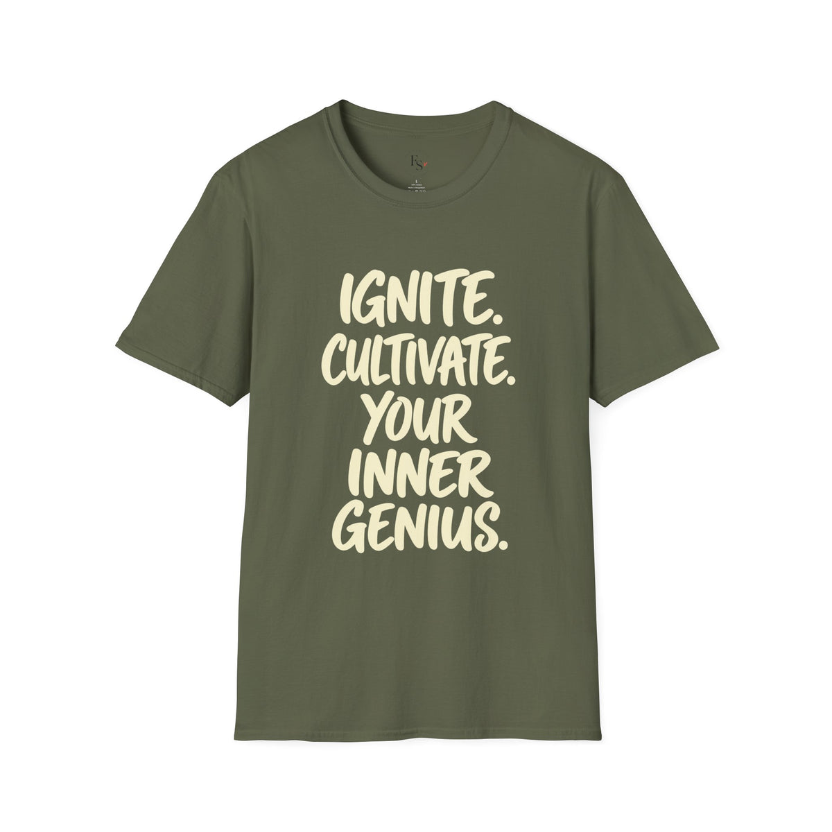 Inspirational Graphic T-Shirt — "Ignite. Cultivate. Your Inner Genius."