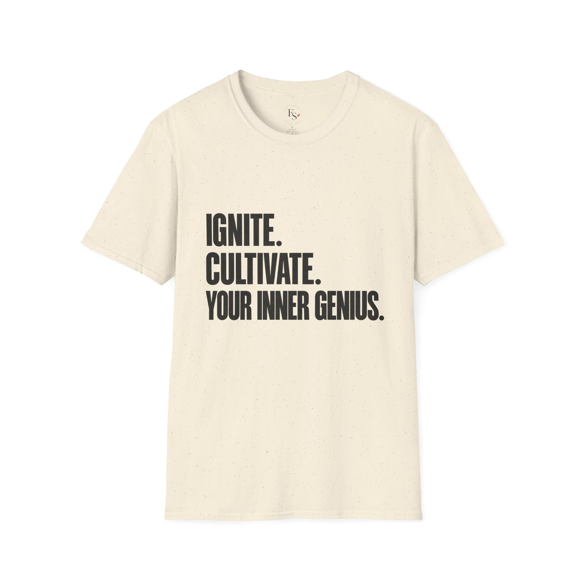 Motivational T-Shirt — Ignite. Cultivate. Your Inner Genius.