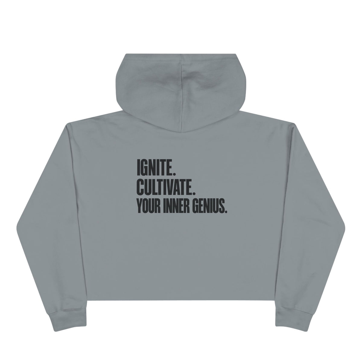 ICYIG Cropped Hoodie — "Ignite. Cultivate. Your Inner Genius."