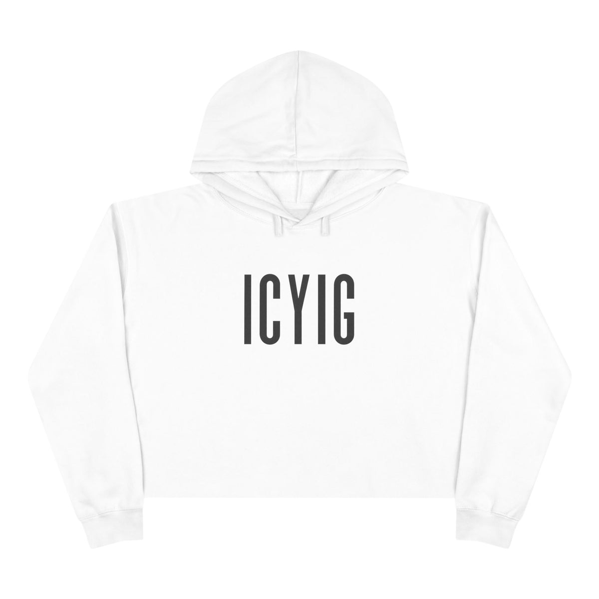 ICYIG Cropped Hoodie — "Ignite. Cultivate. Your Inner Genius."