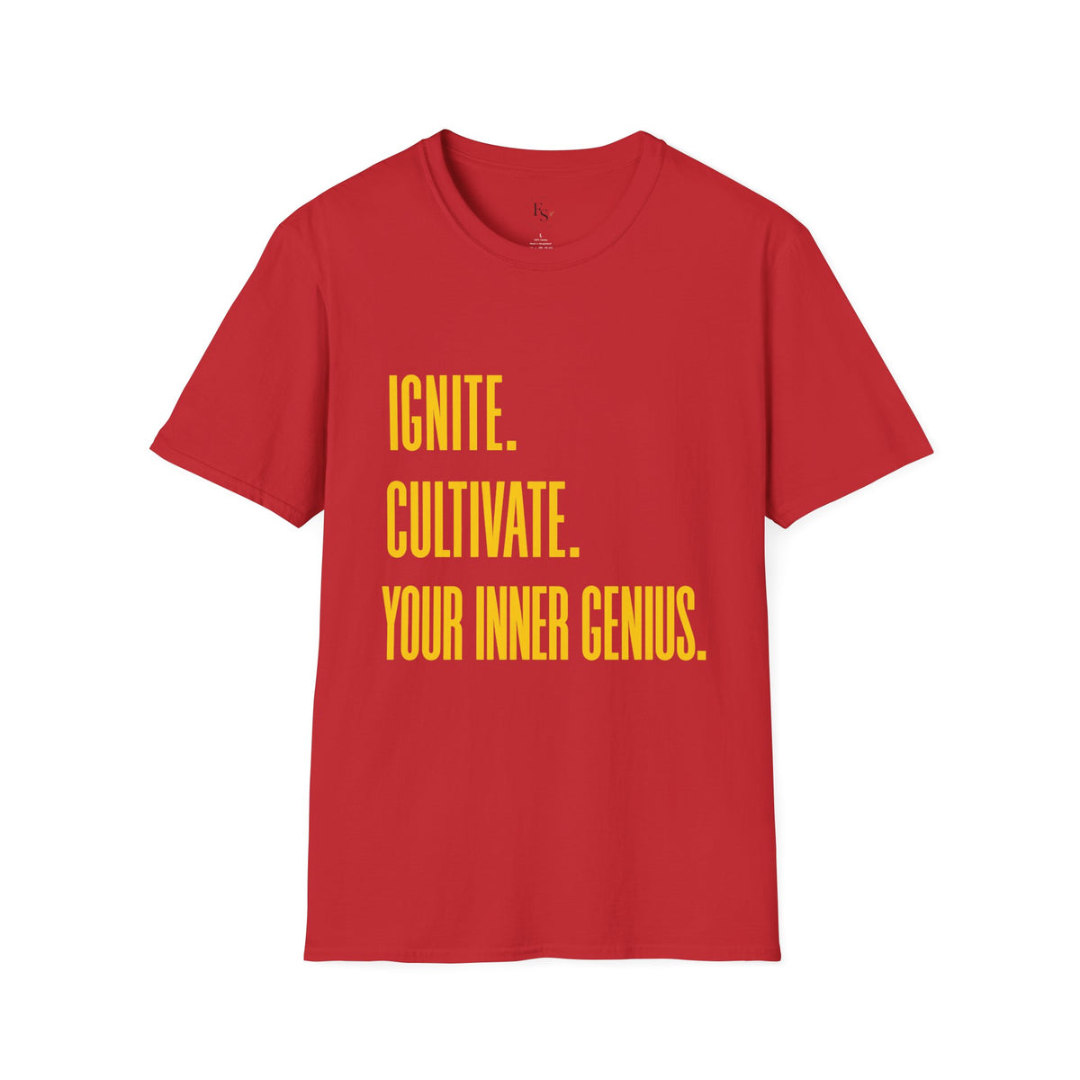 Motivational T-Shirt — Ignite. Cultivate. Your Inner Genius.