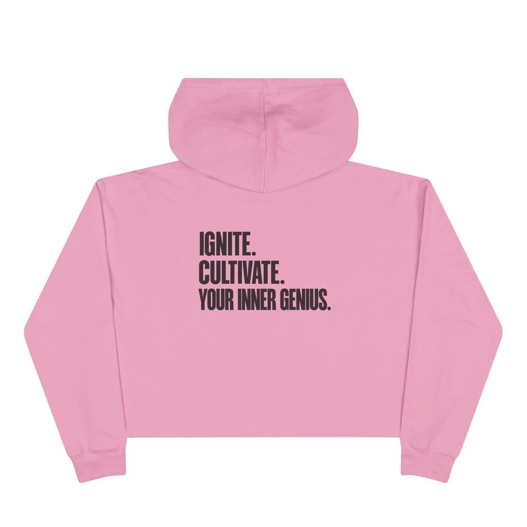ICYIG Cropped Hoodie — "Ignite. Cultivate. Your Inner Genius."