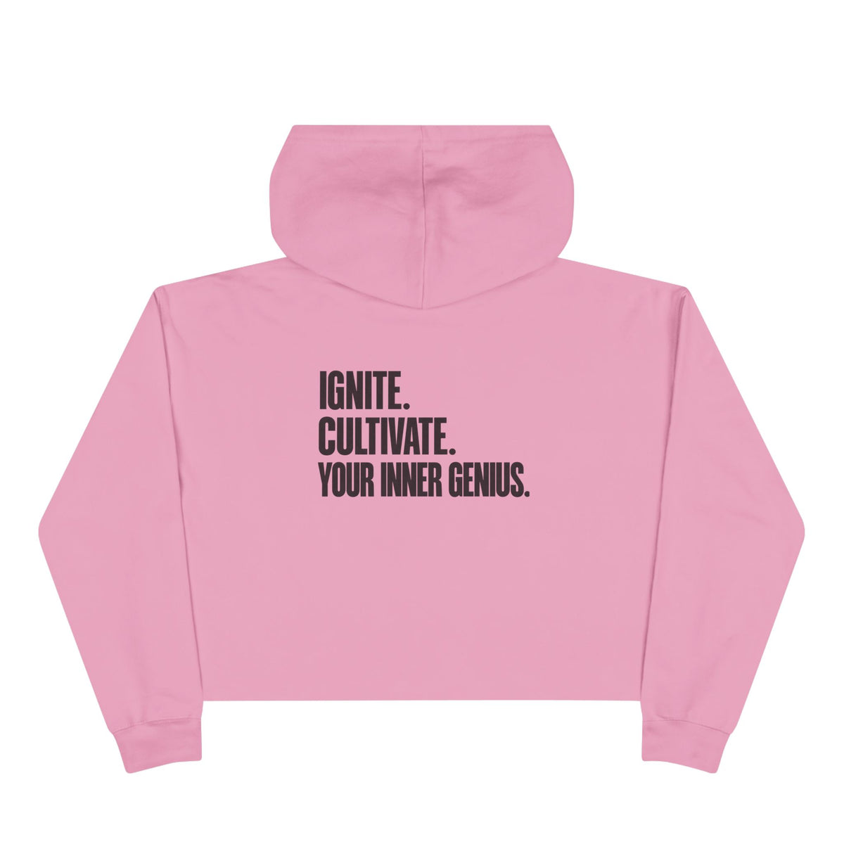 ICYIG Cropped Hoodie — "Ignite. Cultivate. Your Inner Genius."