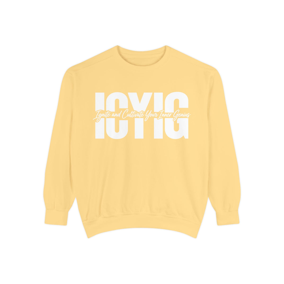 Graphic Crewneck Sweatshirt — Ignite and Cultivate Your Inner Genius
