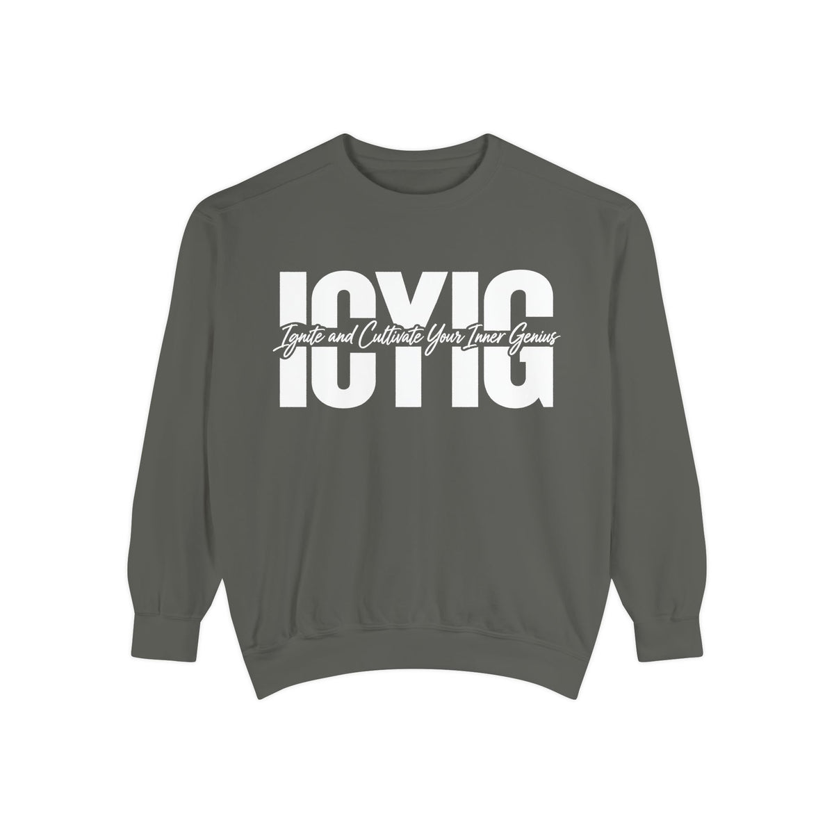 Graphic Crewneck Sweatshirt — Ignite and Cultivate Your Inner Genius