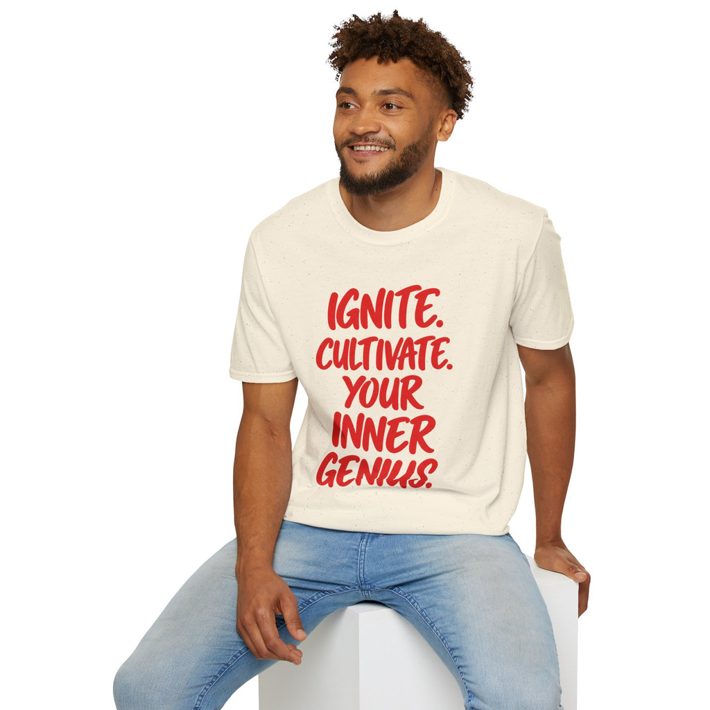 Inspirational Graphic T-Shirt — "Ignite. Cultivate. Your Inner Genius."