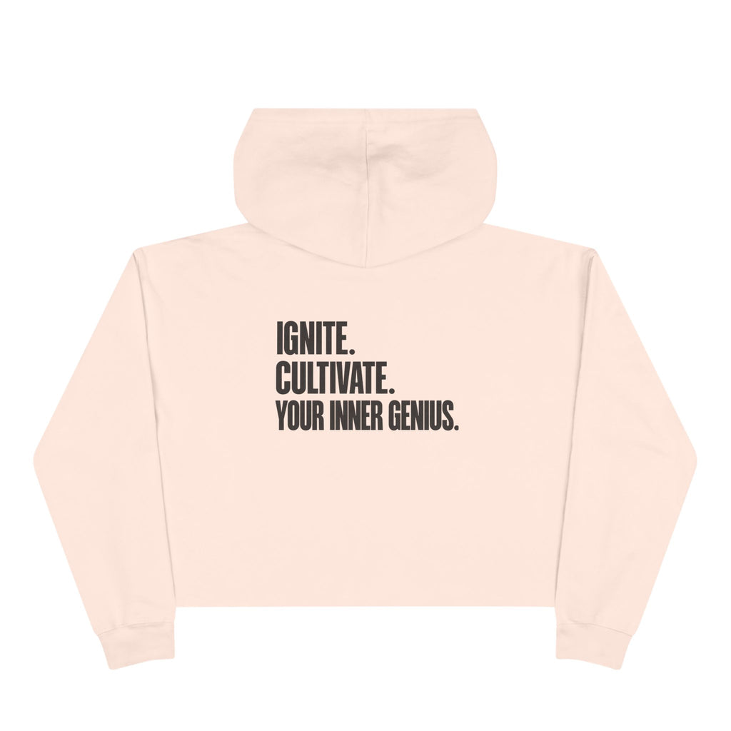 ICYIG Cropped Hoodie — "Ignite. Cultivate. Your Inner Genius."