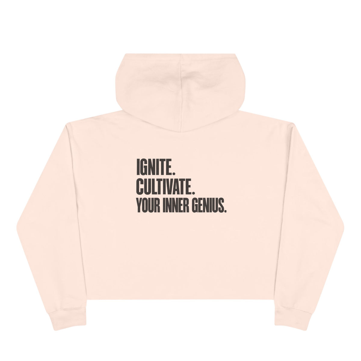 ICYIG Cropped Hoodie — "Ignite. Cultivate. Your Inner Genius."