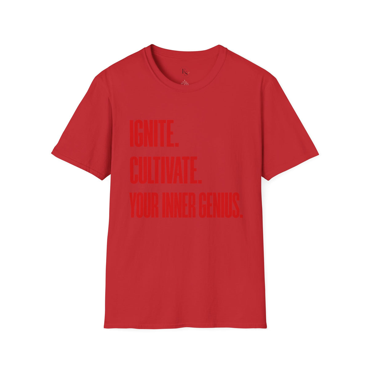 Motivational T-Shirt — Ignite. Cultivate. Your Inner Genius.