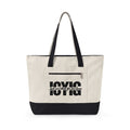 Tote Bag -- ICYIG Distressed Logo Zippered Canvas Tote